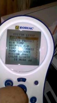 Aqualink Jandy PDA Adjust Freeze Protect Temp