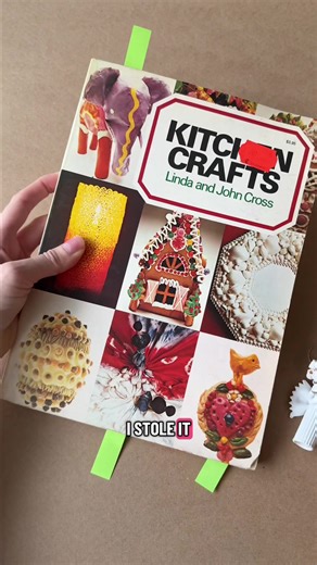 For eveyone who loved my handmade pasta angel macaroni ornaments, you might enjoy this vintage book of kitchen crafts from the 70’s. DIY tutorial coming soon, I’m working on it! #vintagecrafts #handmadegifts #diyornaments #craftideas