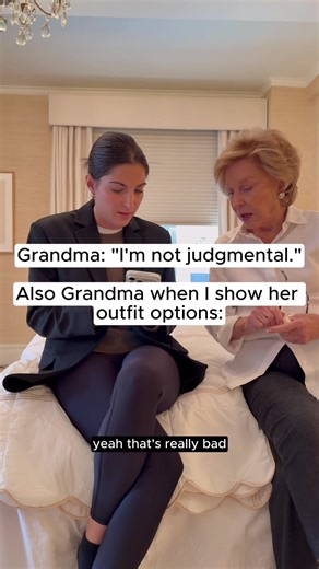 Grandma's Fashion Tips: Outfit Approval Before Leaving