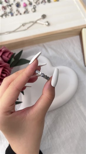 Simple evileye ring #evileye #ring #hamsa #evileyeprotection | Evil Eye Jewelry