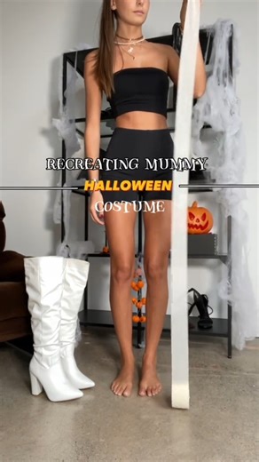 Easy homemade mummy costume perfect for Halloween 💀🕯️ #quanticlo #quanticloshoes #quanticlounboxing #quanticlobabes #halloween #halloweencostume #mummy #mummycostume | Halloween Fall