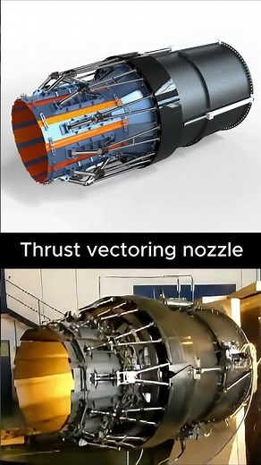 Eurofighter Typhoon Thrust Vectoring Nozzle – Explained ⚙️ #airplane #mechanic #engineering