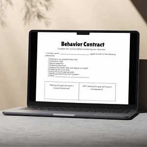 Behavior Contract for Education Students Behavior Social Emotional Learning Discipline PBIS Intervention School Psychology School Counseling - Etsy