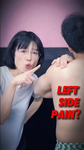TIGHT left shoulder? Stop stretching it‼️ #shoulderpain #posture #strengthtraining #alignment