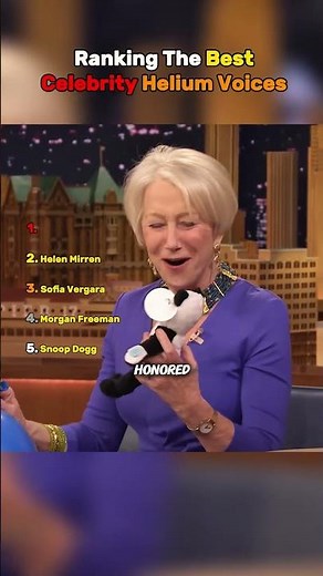 Celebs Talking After Breathing Helium 😂