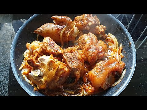 Pig trotters recipe/how to cook pig trotters/The best trotter recipe/pig feet in the slow cooker
