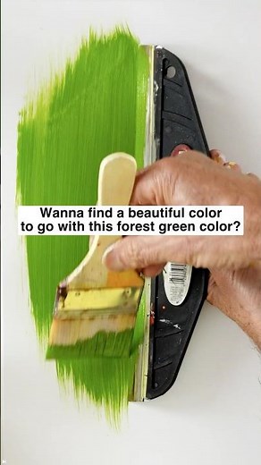 Wanna find a beautiful color to go with this forest green color?
