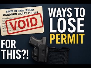 5 Ways to LOSE Your NJ Carry Permit Without Firing a Shot