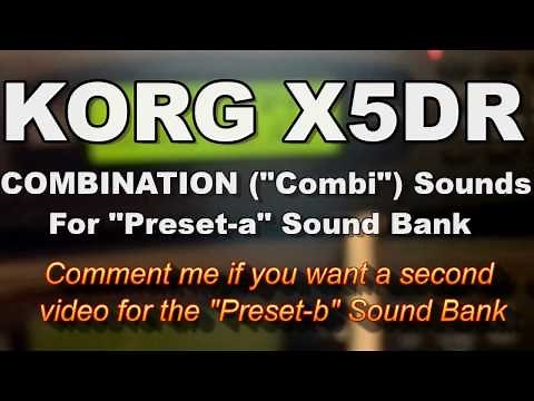 KORG X5DR AI2 Synthesis Module - The first 100 Sounds Demo