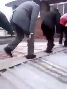 How President Hakainde Hichilema survived Chile 1's guns. The video below shows how HH escaped through the roof of a radio station as thugs led by Chile 1 hunted for him downstairs with guns blazing. Chile 1 was gunned down by his wife in the early morning of yesterday. | Astro Television Zambia