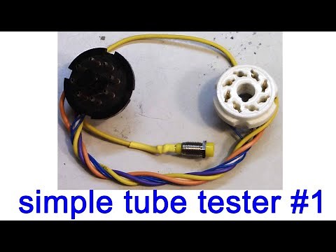 build a simple tube tester for 6V6 6L6 KT88 EL34, use your multimeter, for tube amplifier