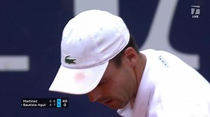 MATCH POINT: P. Martinez def. R. Bautista Agut; Kitzbuhel 2R