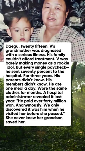 BTS V Secretly Paid His Grandmother's Hospital Bills for Three Years Without Telling Anyone