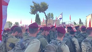 Right now at 'Givat Hatachmoshet'💜Congratulations to all our soldiers in Tzanchanim Tekes Kumta! We are excited to be here with you and so proud of you all! | Lone Soldier Center in Memory of Michael Levin
