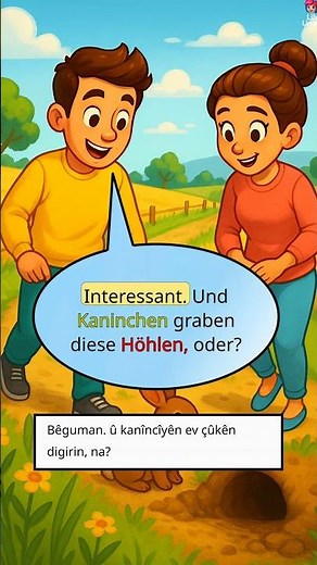 Almanî A2 – Dîtûbarê kurt: Çima tu diçî Hase? | Lily Lingua #shorts