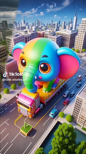 Cute Elephant Evolution in the City