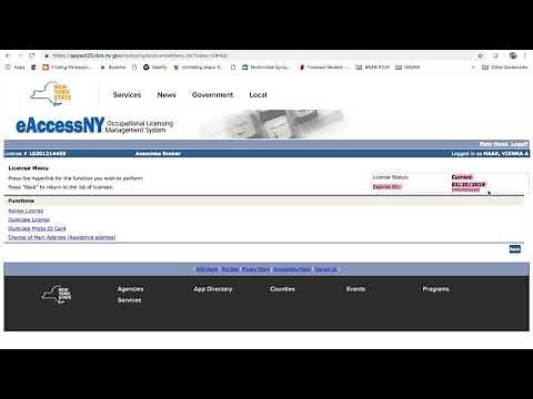 How to do a License Renewal in NYS