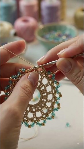 How to crochet beaded earrings tutorial crochet lover's # jewellery #diy