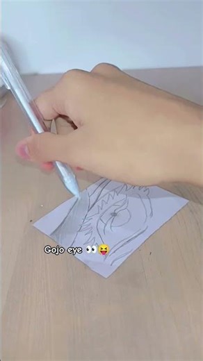 Drawing the eyes of gojo 😝👀 #art #sketchful #trendingshorts #sketch #eyesketch #anime #gojo