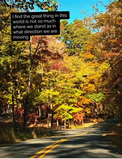 I find the great thing in this world is not so much where we stand as in what direction we are moving. Perhaps acknowledging this process will help me when I am impatient with the twists and turns of life. #couragetochange #justfortoday #keepmovingforward #onestepatatime❤️ | Debbie Mayo | Facebook