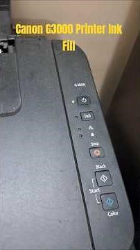 How To Fill Ink In Canon G3000 Printer #canonprinter #G3000 #Printer