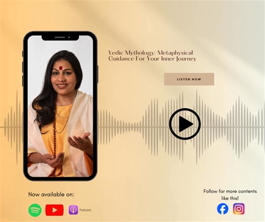 Vedic Mythology: Metaphysical Guidance For Your Inner Journey: What if the ancient tales of light & shadow reflect your inner world? Dive into Vedic mythology—beyond religion, gender, culture—and discover layers within that stretch back before you ever existed and will outlive you. Let the characters of power and powerlessness, knowledge and ignorance guide your journey inward. Embrace what’s been eternal. Walk from darkness into the light. ✨ ✨ Listen now on Shadow to Self — and let ancient Vedi