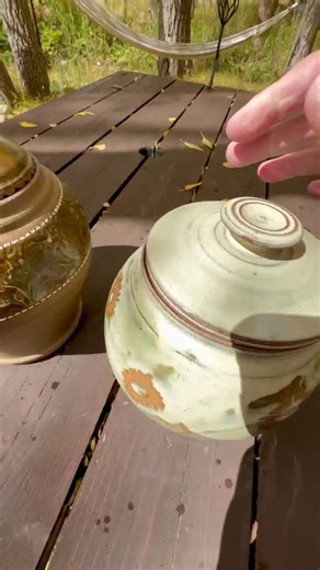 Rustic Lidded Jar, Ceramic Storage Canister, Farmhouse Pottery Jar