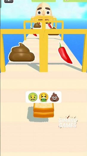 poop sandwich runner level 8 💩🤮 #fungame #gameplay #games #gaming #shorts #short #yputubeshorts
