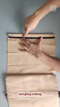diy drawstring backpack making #bag #diy #sewingtutorial #stringbag #sewingtips