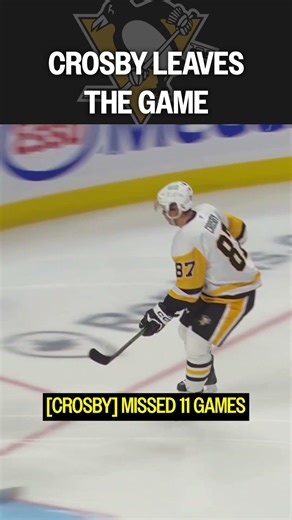 Sidney Crosby leaves the game early