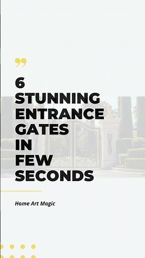 Stunning Entrance Gates Ideas You Need to See