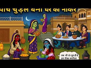 पांच चुड़ैल बनी घर की नौकर 😲😲🙀🙀😺😺 #video #viral #cartoon #chudail #horror #bhutia