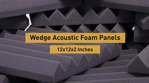 Amazon.com: Sound Proof Foam Panels - 12 x 12 x 2 Inches 36 Pack Wedges Acoustic Foam Panels Sound Proofing Padding for Walls and Ceiling High Density Foam Studio Foam (Black) : Musical Instruments