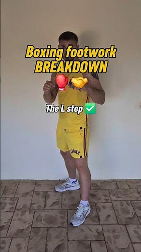 Boxing footwork - How to do the L step 🥊✅️ #boxing #boxingfootwork #lstep #boxeo #tips #boxingforall