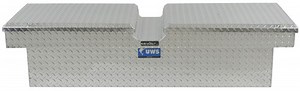 UWS Truck Bed Toolbox - Crossover Style - Gull Wing Series - 7.5 cu ft - Bright Aluminum UWS Truck T