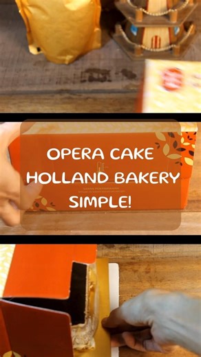 LEBARAN NGEMIL OPERA CAKE SIMPLE! #lebaran #kuelebaran #idulfitri #youtubeshorts #halalbihalal