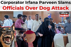 81K views · 2.2K reactions | After a shocking dog attack on a child in Ward 41, Corporator Irfana Parveen Khalid questioned officials at the GB meeting. Mahanagar Palike officers, Mayor, and departments were left speechless, offering no answers. | Gulbarga Headlines | Facebook