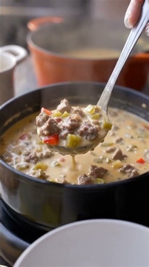 Weight Watcher Cheeseburger Soup #weightwatchers #healthylifestyle
