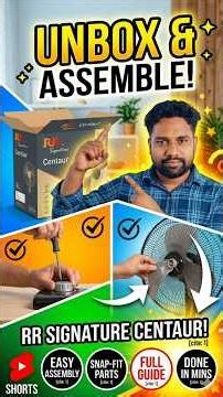 RR Signature Table Fan Unboxing & Full Assembly Guide!🛠️ #reels #unboxing #diy