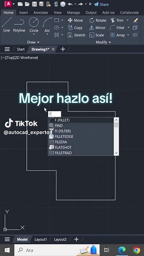 Utilizar autocad de la manera correcta te vuelve mas eficiente y rapido al tabajar, no pierdas mas el tiempo y mejora tu habilidad en autocad ahora! Mas informacion en el link de mi perfil! #autocad #autocadtutorial #autocad2d