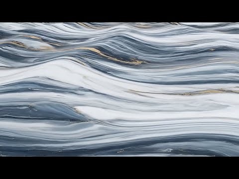 Marble Wave Abstract Background Video, Marble Texture Animation, No Copyright, 4K Video.