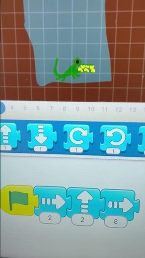 Create animations with Scratch Jr, synchronizing the movements of the characters.