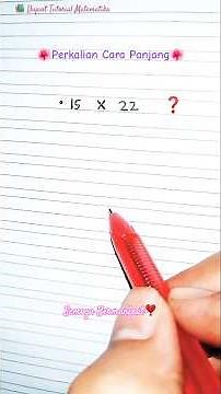 15 x 22 ❓🤔 | Fast Way to Multiply Tens Using the Long Multiplication Method ‼️