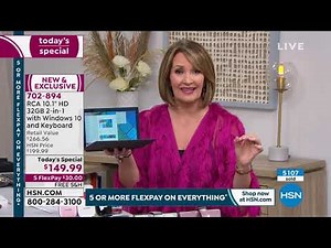 RCA 10.1" HD 32GB 2in1 Tablet with Windows 10 and Keyboa...