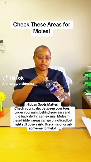 Hidden spots matter! 👀 Check these areas during your self-exams: Scalp Between toes Under nails Behind ears Your back Don’t let them go unnoticed—grab a mirror or a buddy to help! 🪞💡 #SkinTips #CheckYourSkin #StayHealthy #drrangwetsiderma