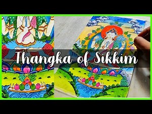 LIVE Class Thangka Painting for Beginners /Thangka Mandala Art of sikkim Easy Part 4/4
