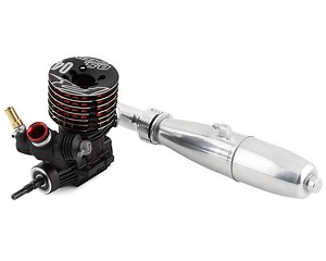 O.S. Speed R2104 .21 9-Port On-Road Engine Combo w/T-2080SC II Pipe (Turbo) [OSMG2026]