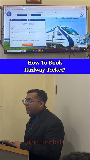 Hartron Ambala on Instagram: "Learn How to Book Railway ticket ✅ #LearnRailwayBooking #TrainTicketBooking #HowToBookTicket #OnlineTicketBooking #RailwayGuide"