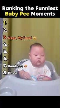 Ranking the Funniest Baby Pee Moments #funny #ranking #baby #cute #cutebaby