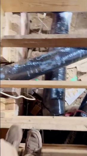 HVAC - Full install with ductwork in a crawl space #hvac #heating #ductwork #ac